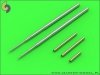 Master AM-32-070 MiG-17PF (Fresco D) - 23mm gun barrels set & Pitot Tubes (1:32)
